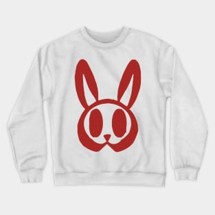 Minimal Rabbit Bunny Smiley Face Crewneck Sweatshirt